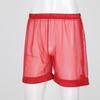 Sexy Men's See-Through Mesh Loose Shorts Lounge Underwear Cover Up Boxer Trunks Underpants