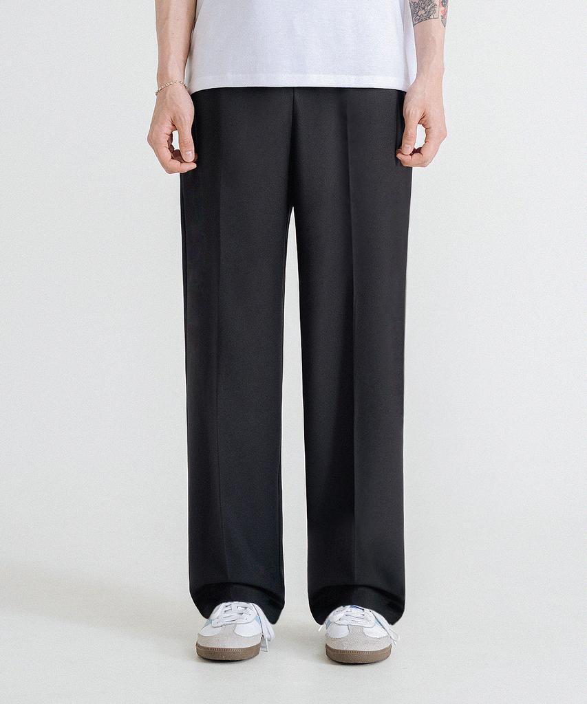 LEMAIN SECOND Easy Semi-Wide Banding Slacks [Charcoal]