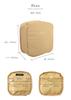 Lizdays Makeup Large Square Full Makeup Vertical Washable Pouch, Capacity, Pouch, Storage, Pouch, Freestanding, (Dark Gray)