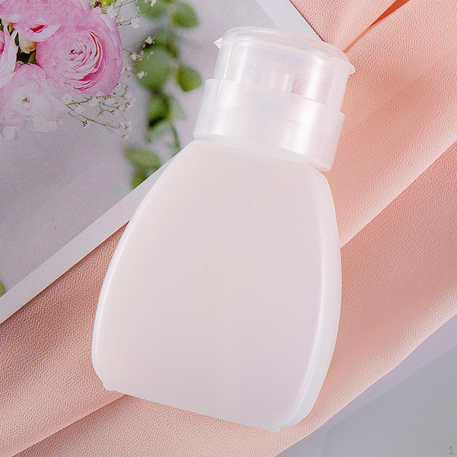 Lockable Nail Polish Remover Dispenser Pump Bottle 250ml 77x120mm Clear