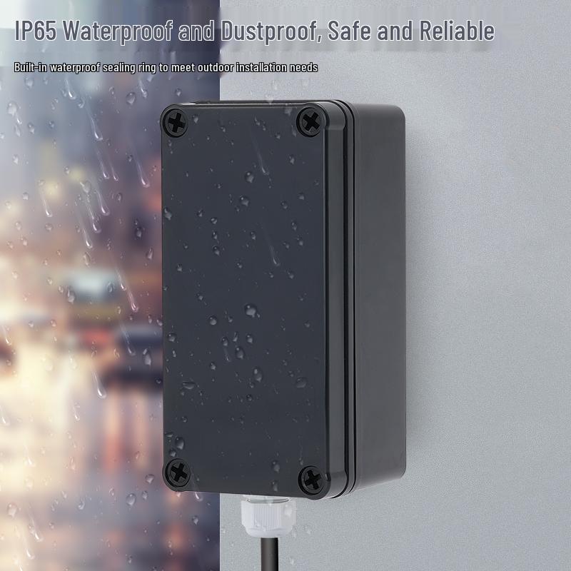 Transparent Waterproof ABS Plastic Junction Box for Indoor/Outdoor Power Supply & Monitor
