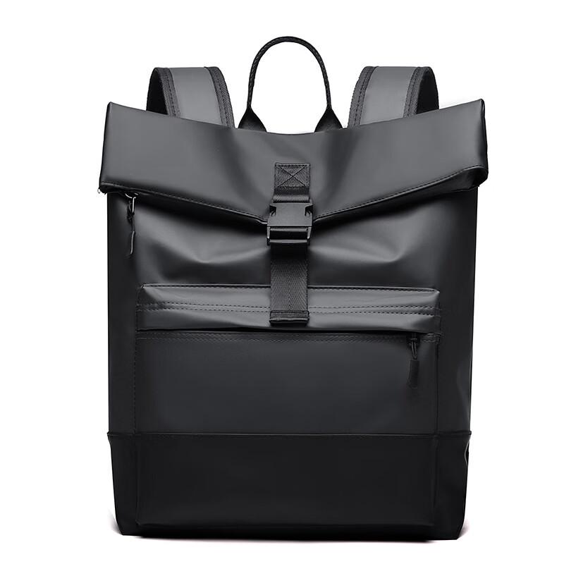 Men's Spliced Waterproof Laptop Backpack