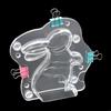 C90A Easter Bunny Chocolate Mould Plastic Clear Chocolate Mould Valentines Day Chocolate Molds Kitchen Baking