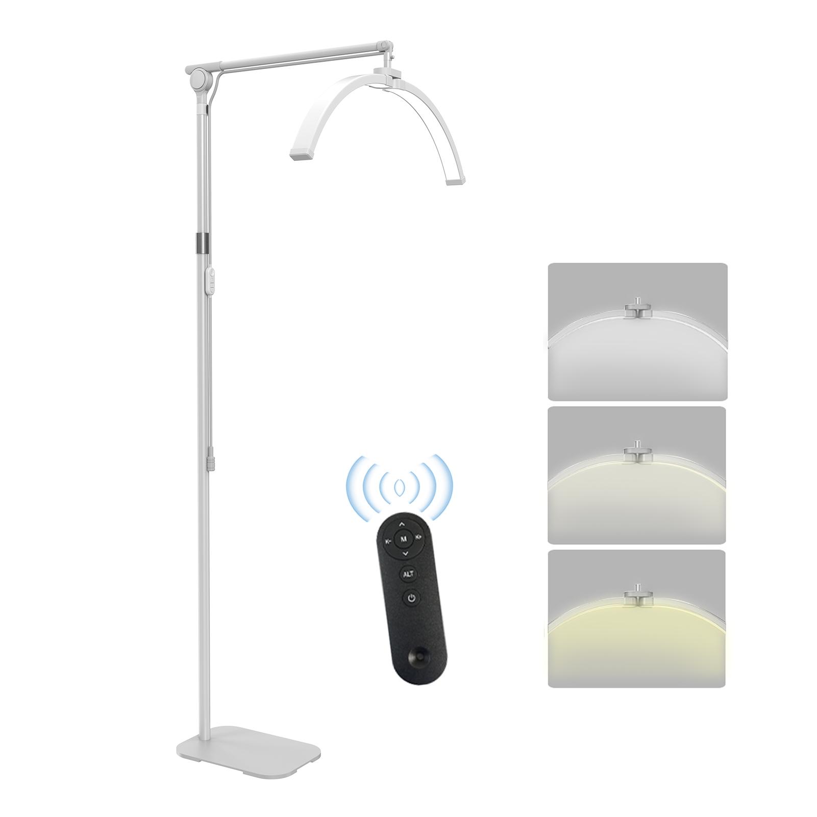 

Складной напольный светодиодный видеосветильник 25 Вт-35 Вт, светодиодный заполняющий свет в форме полумесяца 3000 К-6000 К, с регулировкой яркости EU Plug белый