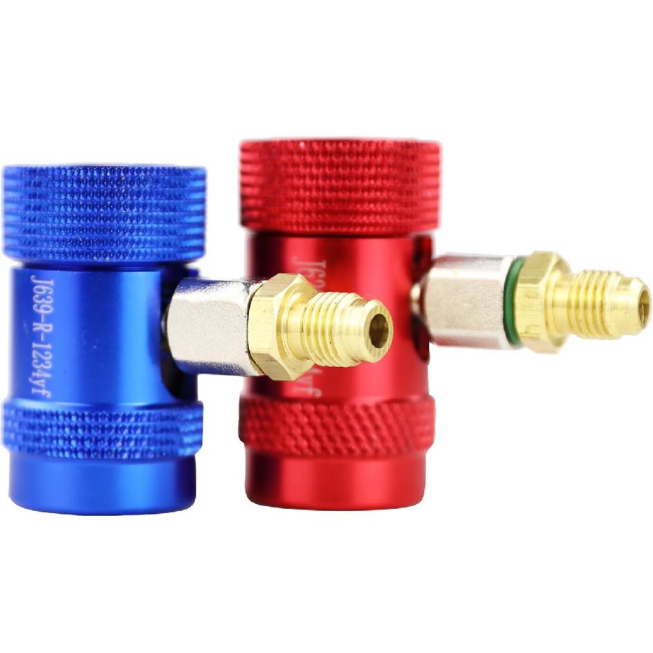 AC Compressor R1234yf Quick Manual Coupler Connector Adapter Replacement for A/C Refrigerant