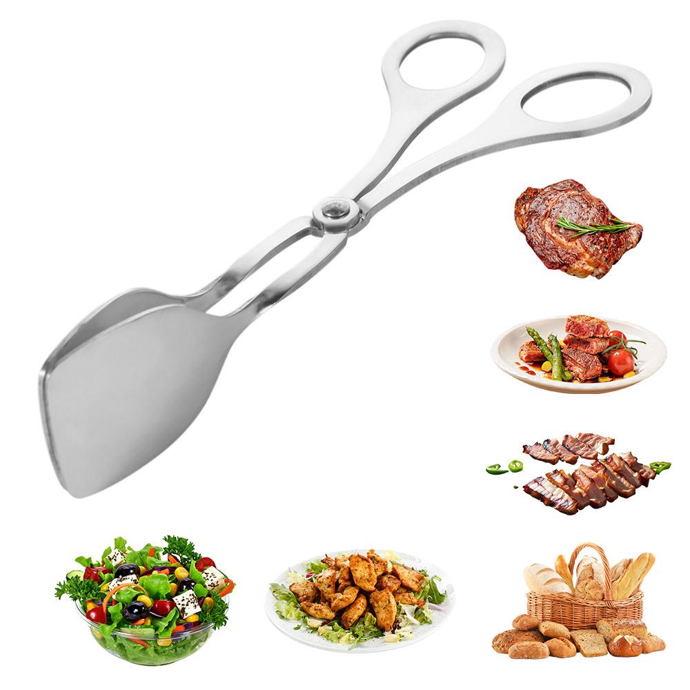 Creative Food Tong Stainless Steel Salad Clamp Pliers Cake Clip  Pastry