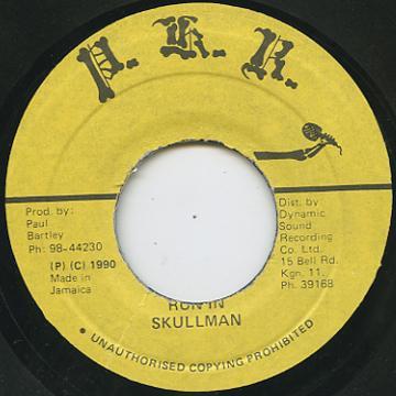 

7inch Record SKULLMAN - Run In none P.K.R. 1990 Jamaica Reggae, Ska & Dub Used