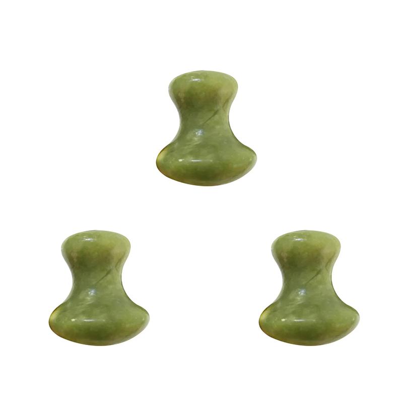 Natural Jade Mushroom Shape Quartz Gua Sha Massage Tool Crystal Guasha Stone For Spa Relaxing Meditation Scraping Massager