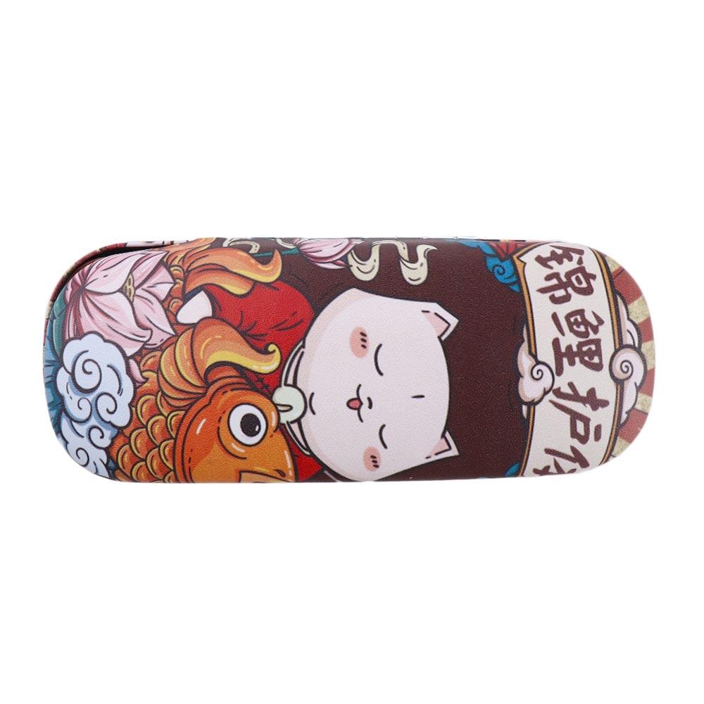 Teens Eyewear Protector Containers PU Leather Women Cartoon Spectacle Case Glasses Box Eyeglass Hard Box Reading Glasses Case