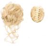 Euro-American Floral Messy Bun Wig - Long, Fluffy Clip-in Hairpiece