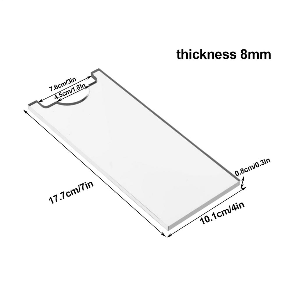 Bed Stoppers 2-Piece Acrylic Clear Couch Stoppers for Wall Anti-Shake Stabilizer Furniture Pads for Safety Protection Prevents