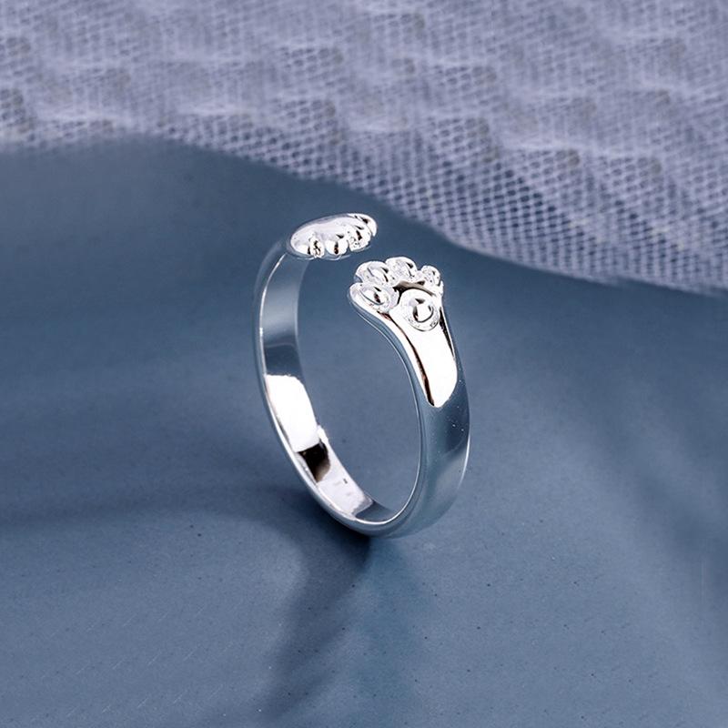 Creative Cat Paw Ring - Sweet & Trendy Footprint Jewelry for Students