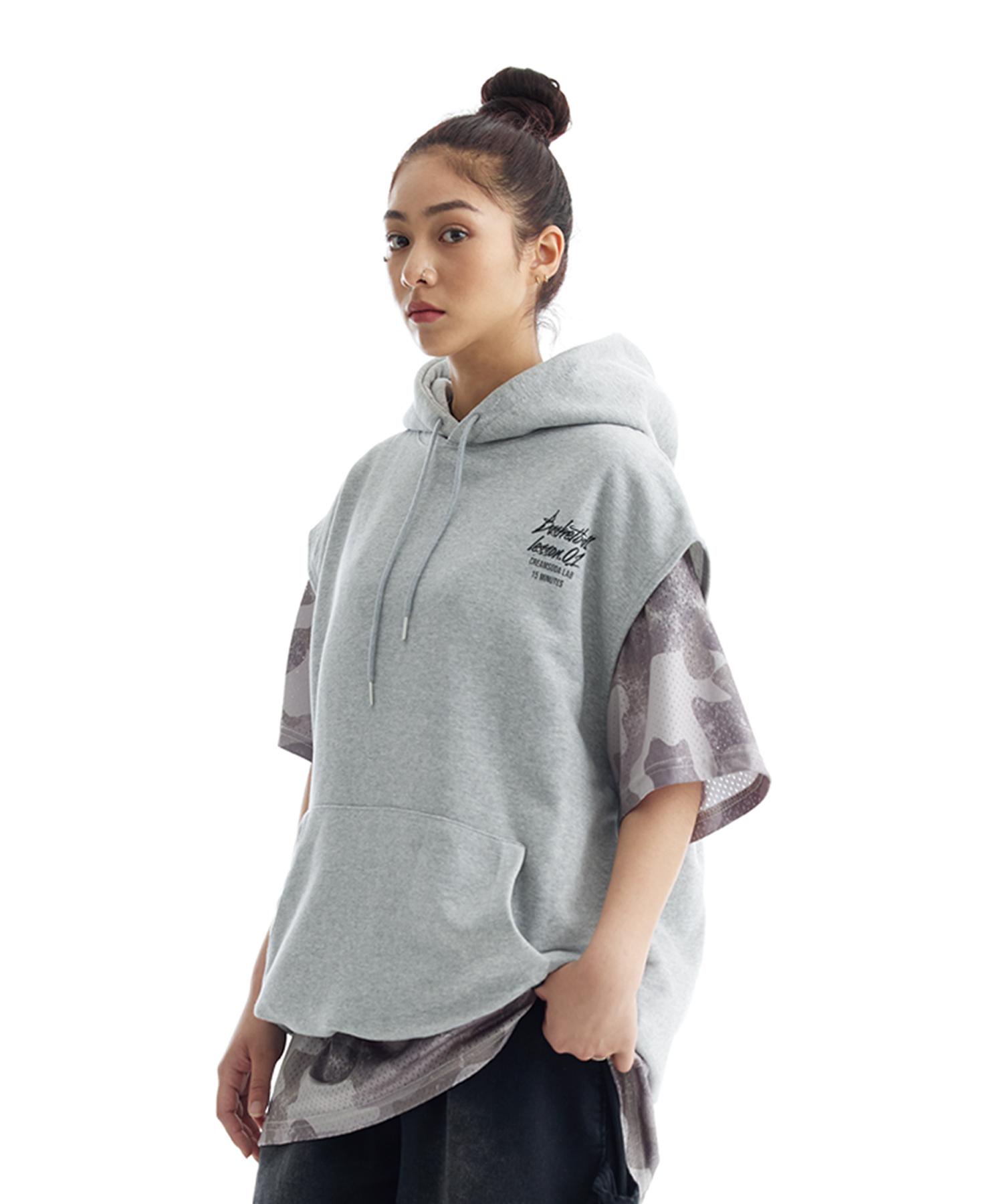 Cream Soda Lab Quarter Teamplay Sleeveless Hoodie Black/(1)