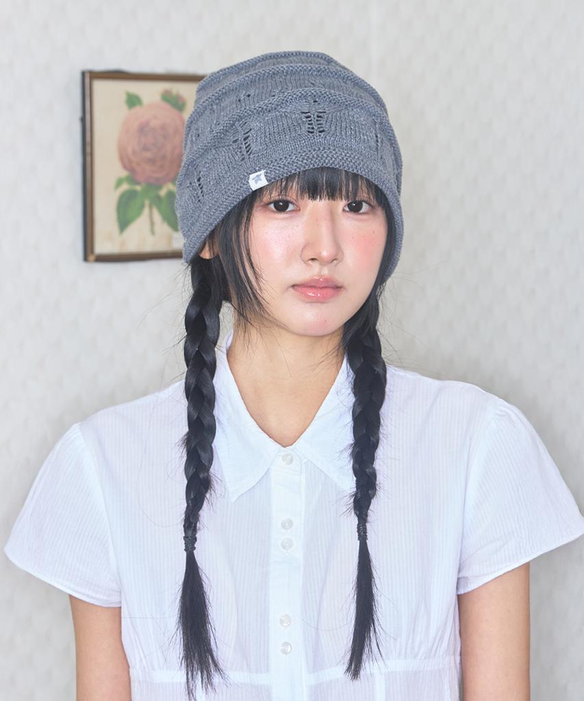 Kiibi Nostalgic Knit Beanie Gray