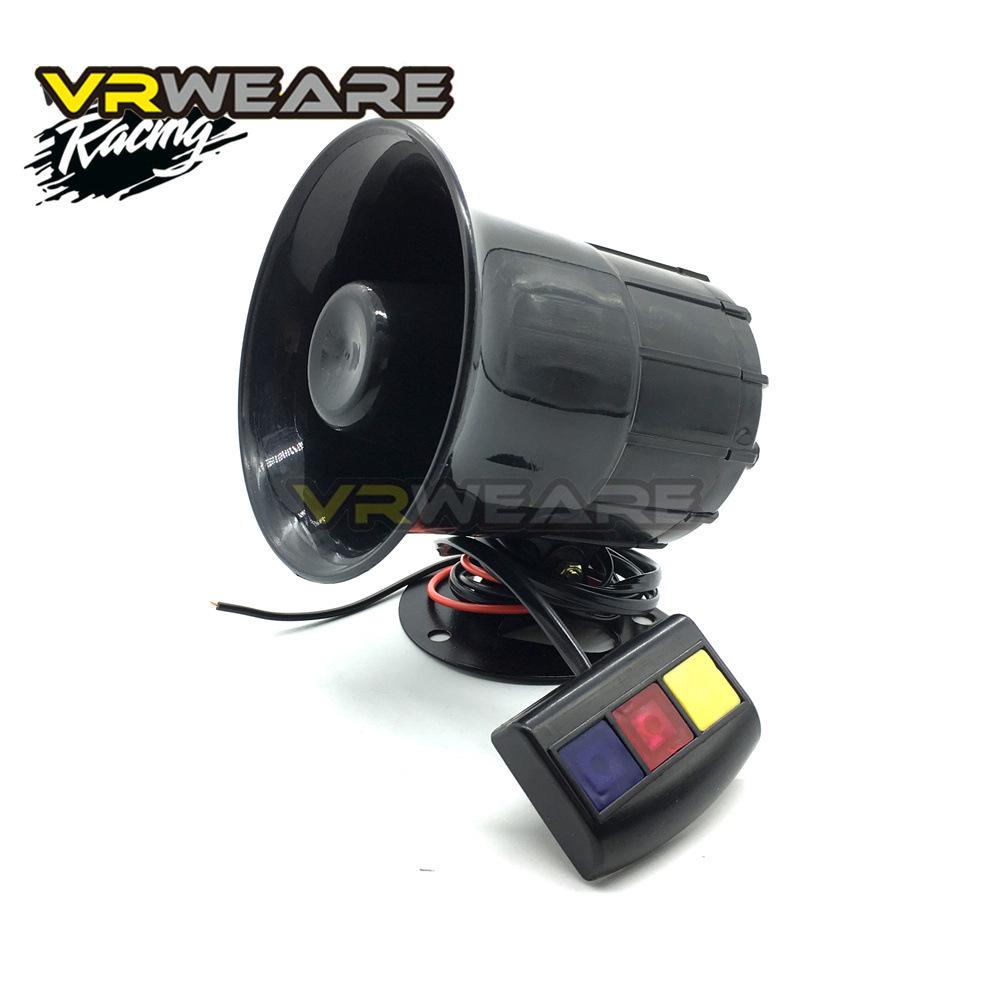 12V DC Three-Tone Motorcycle & Car Horn Siren - 110 dB Alarm Loudspeaker