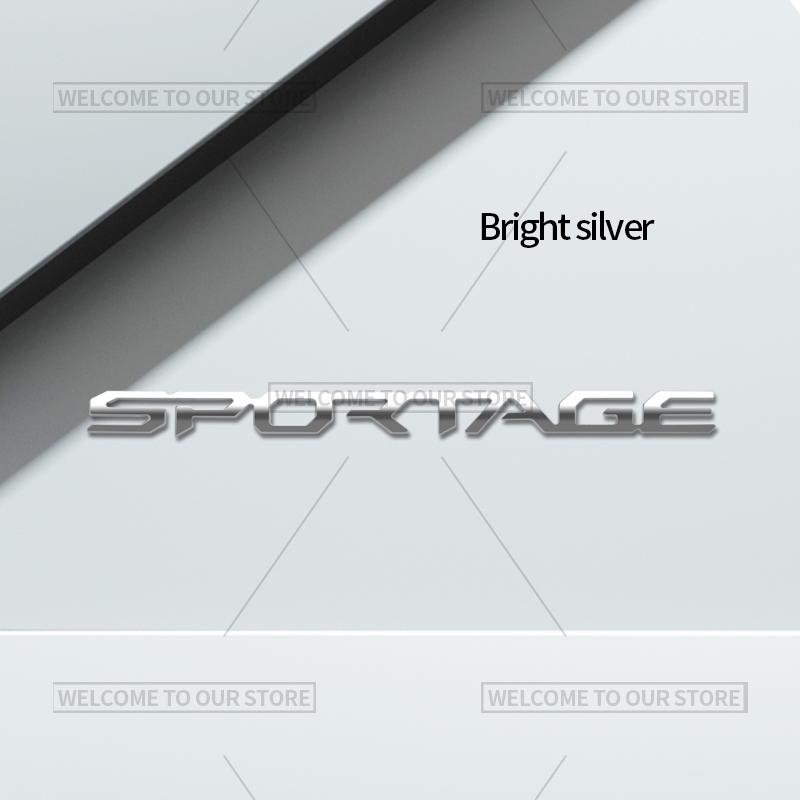 AAAGS1 3D Car Styling For Kia Seltos Sportage Carnival Letter Emblem GDI Hybrid Badge Metal Stickers Rear Trunk Decals Auto Accessories
