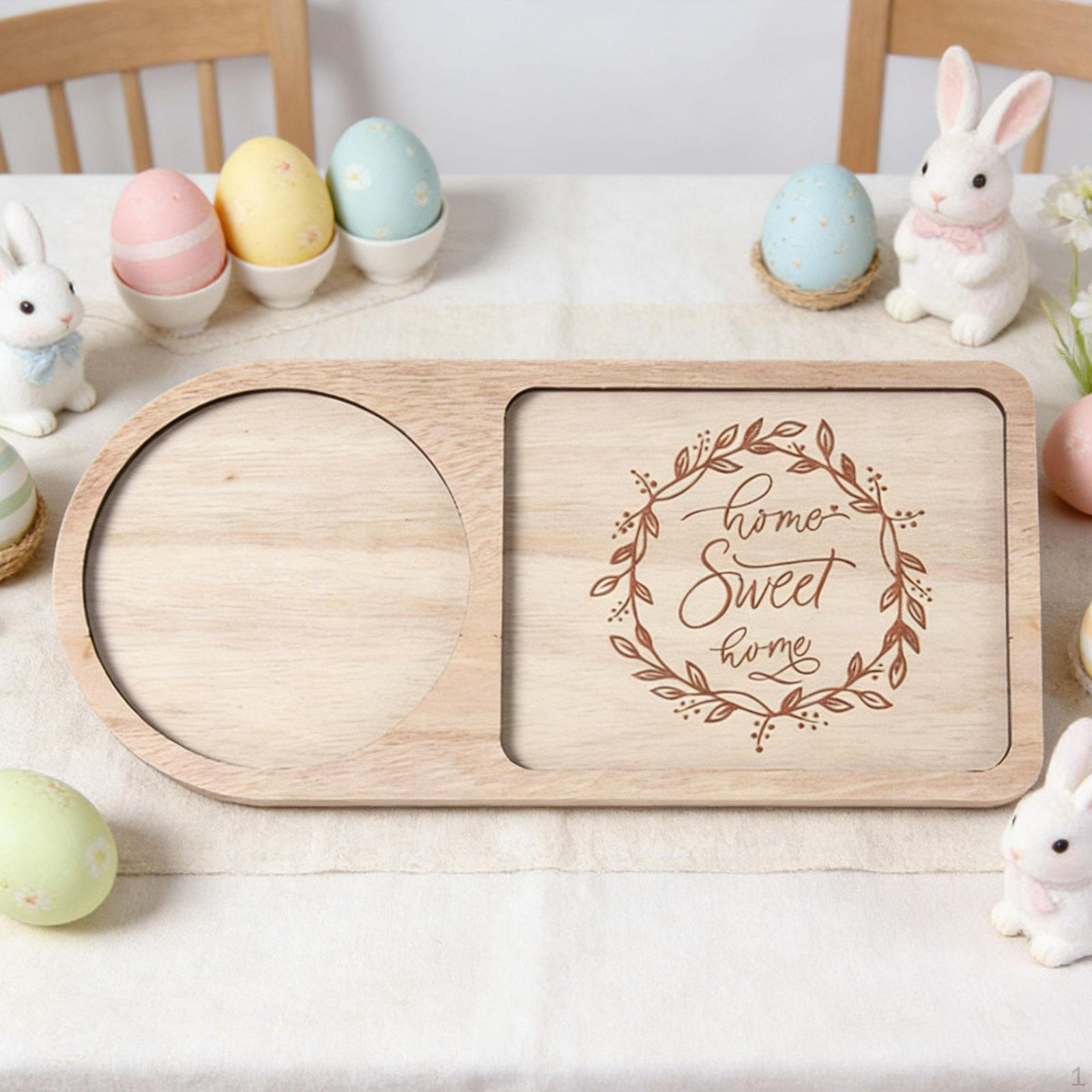 

Dessert Candy Serving Plate, Rectangle Easter Tray, Rustic Sushi Dish, Wooden B