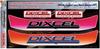 DIXCEL Helmet Visor Sticker, Pink & Orange