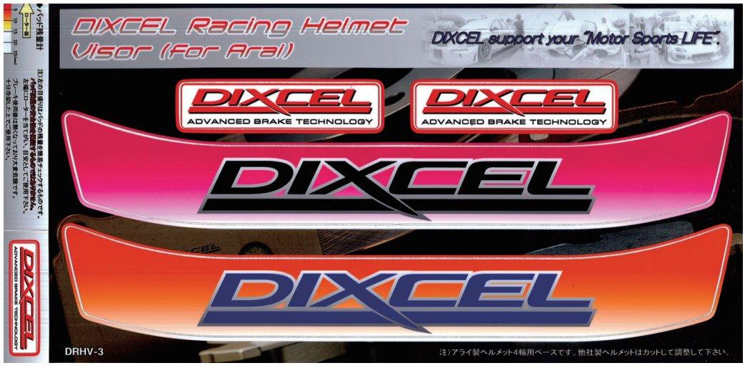 

DIXCEL Helmet Visor Sticker, Pink & Orange