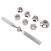 5537 Watch Back Case Opener Closer Kit Portable Alloy 1pc Wrench 7pcs Grooved Chucks for Watch