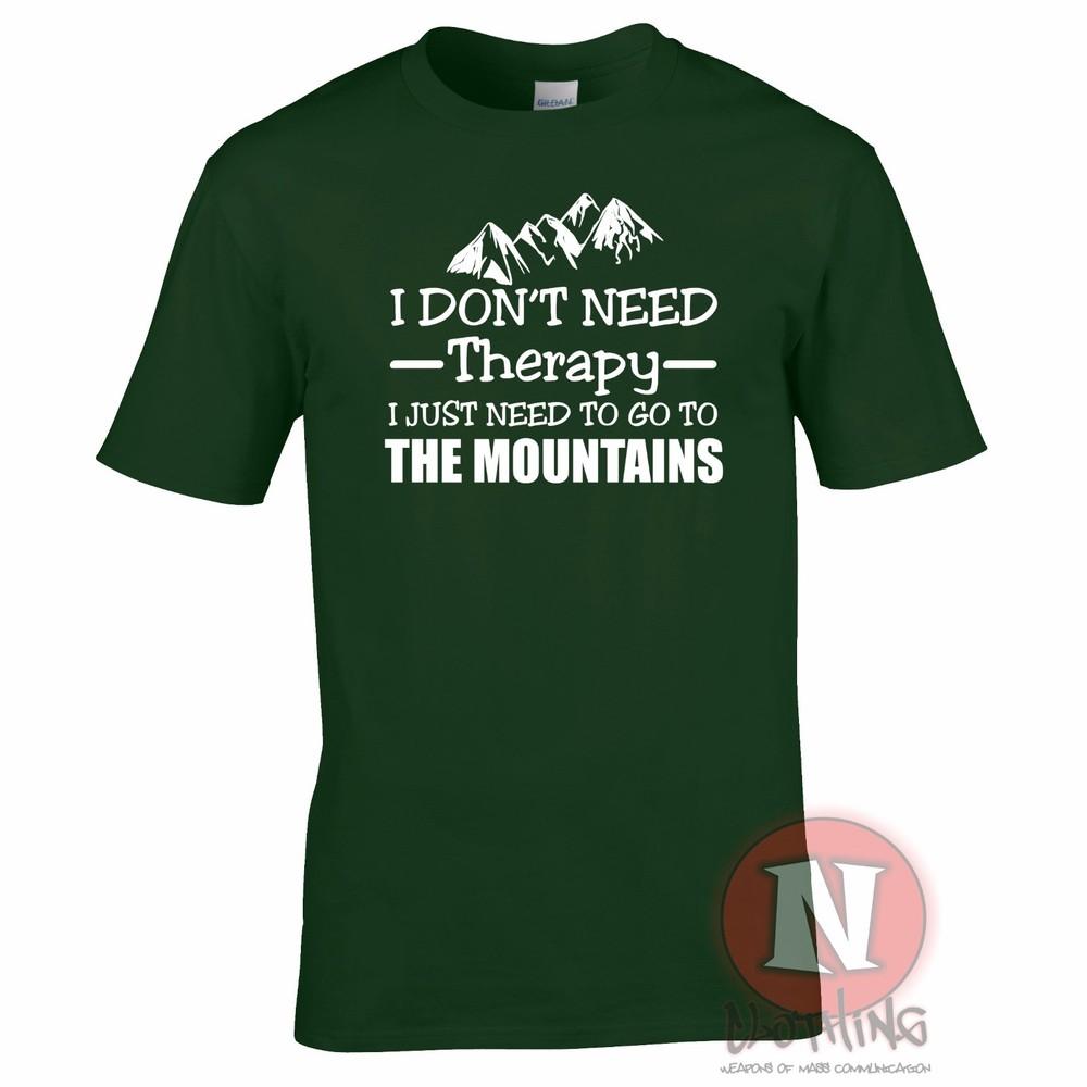 Ich brauche keine Therapie, ich muss nur in die Berge T-Shirt Lustiges Wander-T-Shirt