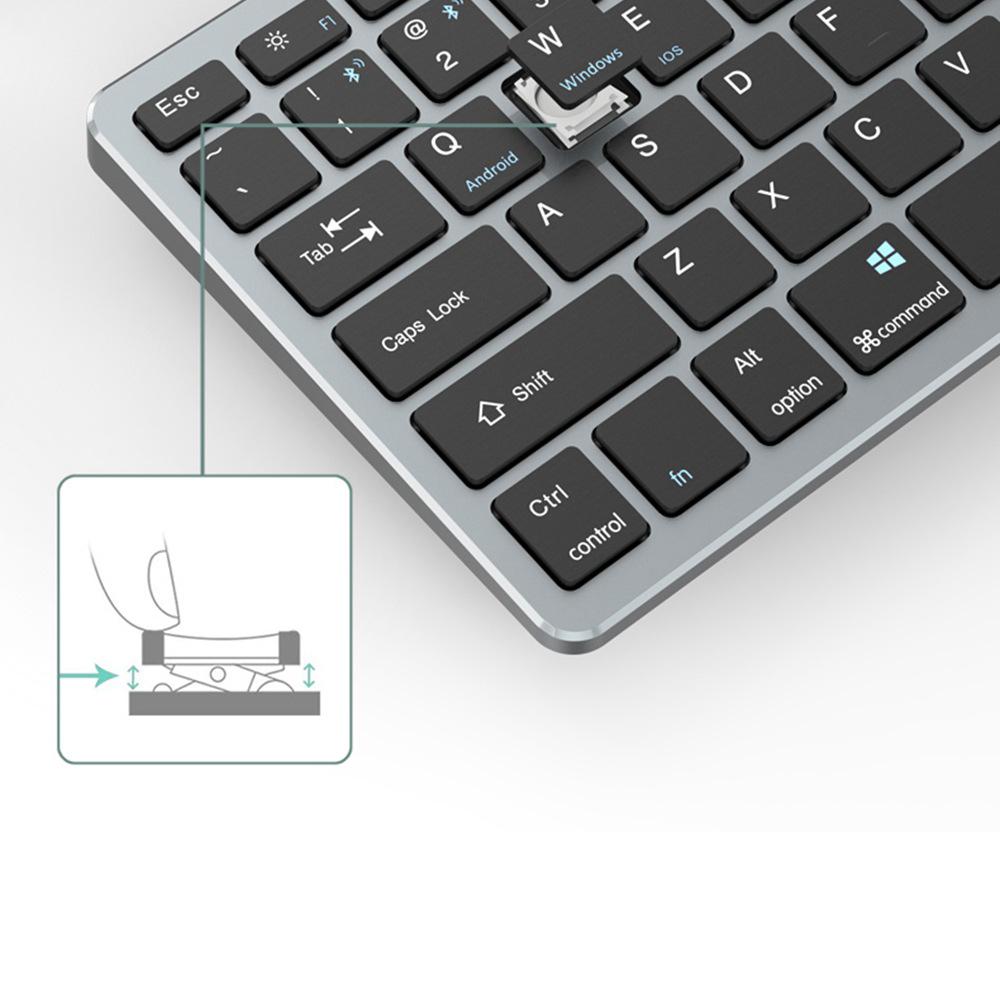 Leises, wiederaufladbares Bluetooth-Tastatur- und -Maus-Set für Büro, Gaming und den Heimgebrauch