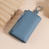 Genuine Leather Key Wallet With Zipper Coin Purse For Women Home Storage