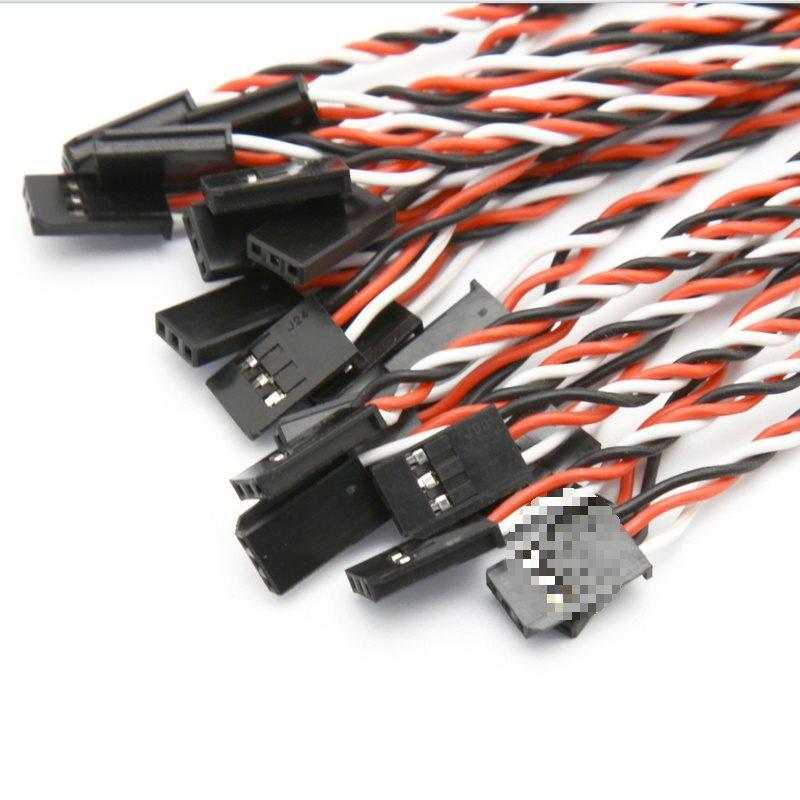 60 Core Anti-Flight Control Male Servo Extension Cable, Futaba Standard JR Twisted Pair