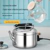 Stainless Steel Electric Kettle with Whistle - Large Capacity Hot Water Heater for Household Use
