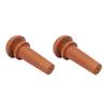 2 Stücke Hochwertige Jujube Holz Violine Schwanz Endpin Musikinstrument Zubehör(Typ B.)