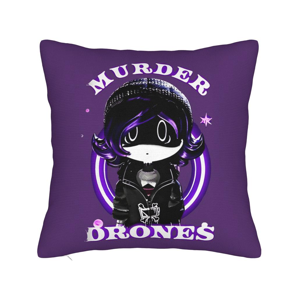 Murder Drones Square Pillow Cases Uzi Doorman Cushion Covers Fashion Zippered Decor Pillowcover for Sofa 40x40cm