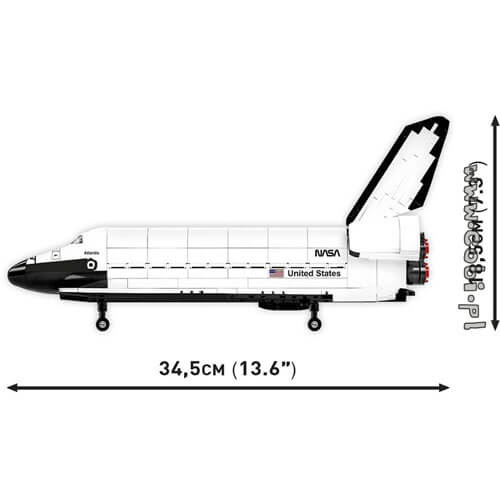 Cobi Space Shuttle Atlantis Model (685 Pieces)