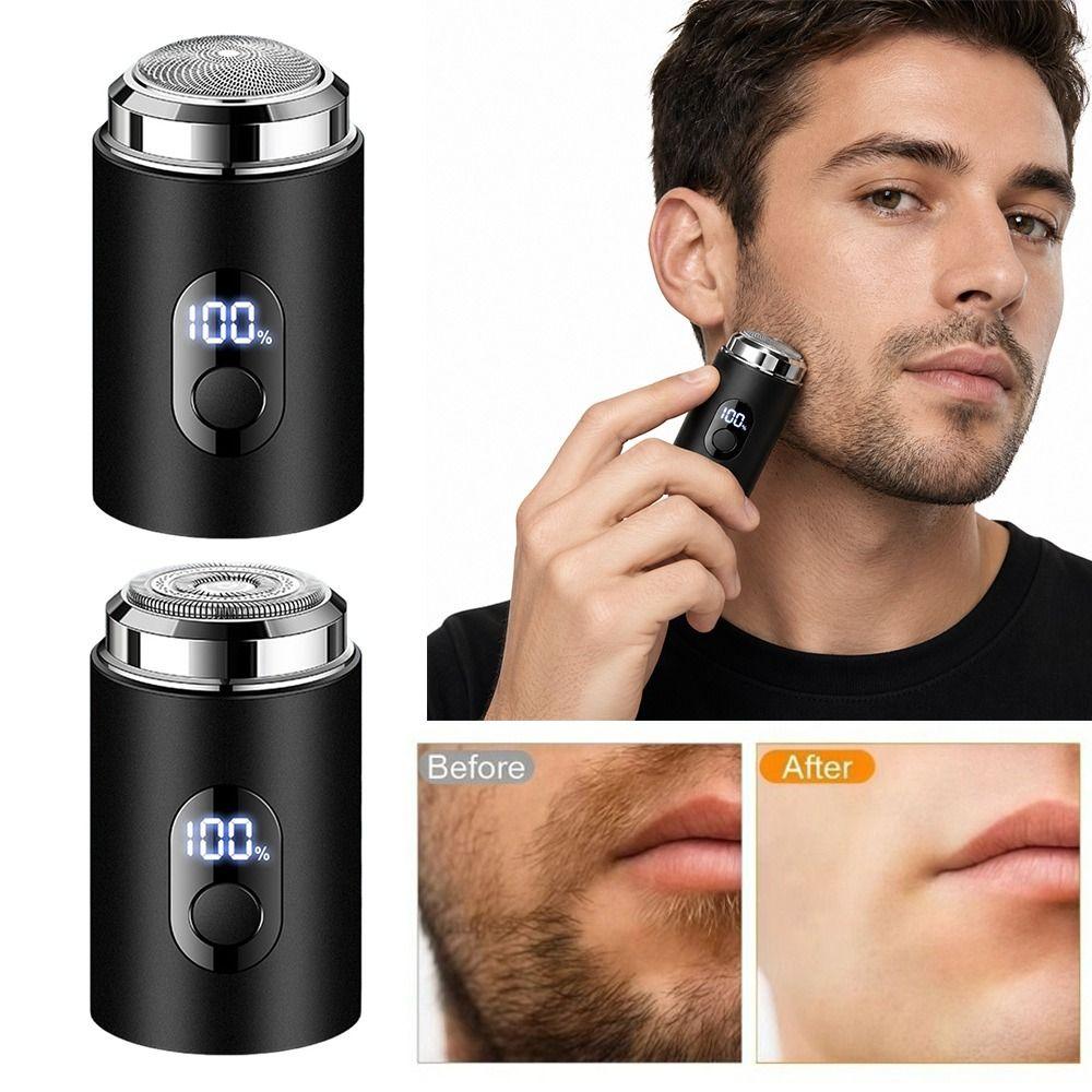 LED Digital Display Electric Shaver Type-c Charging Travel Shaver for Home Travel Car