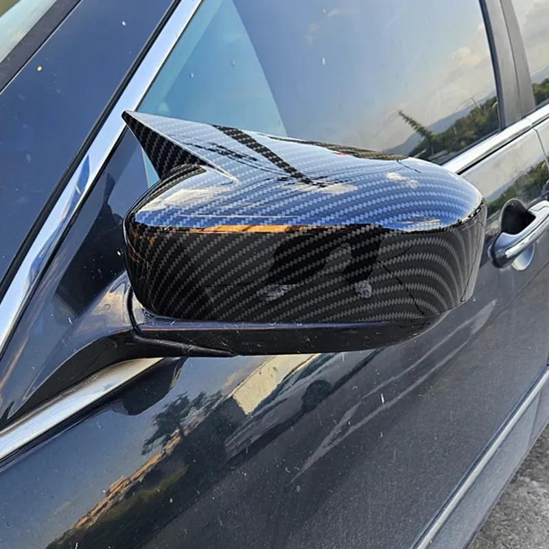 For Honda Accord 7th 2003-2007 Car Rearview Side Mirror Cover Wing Cap Exterior Sticker Door Rear View Case Trim Carbon Fiber