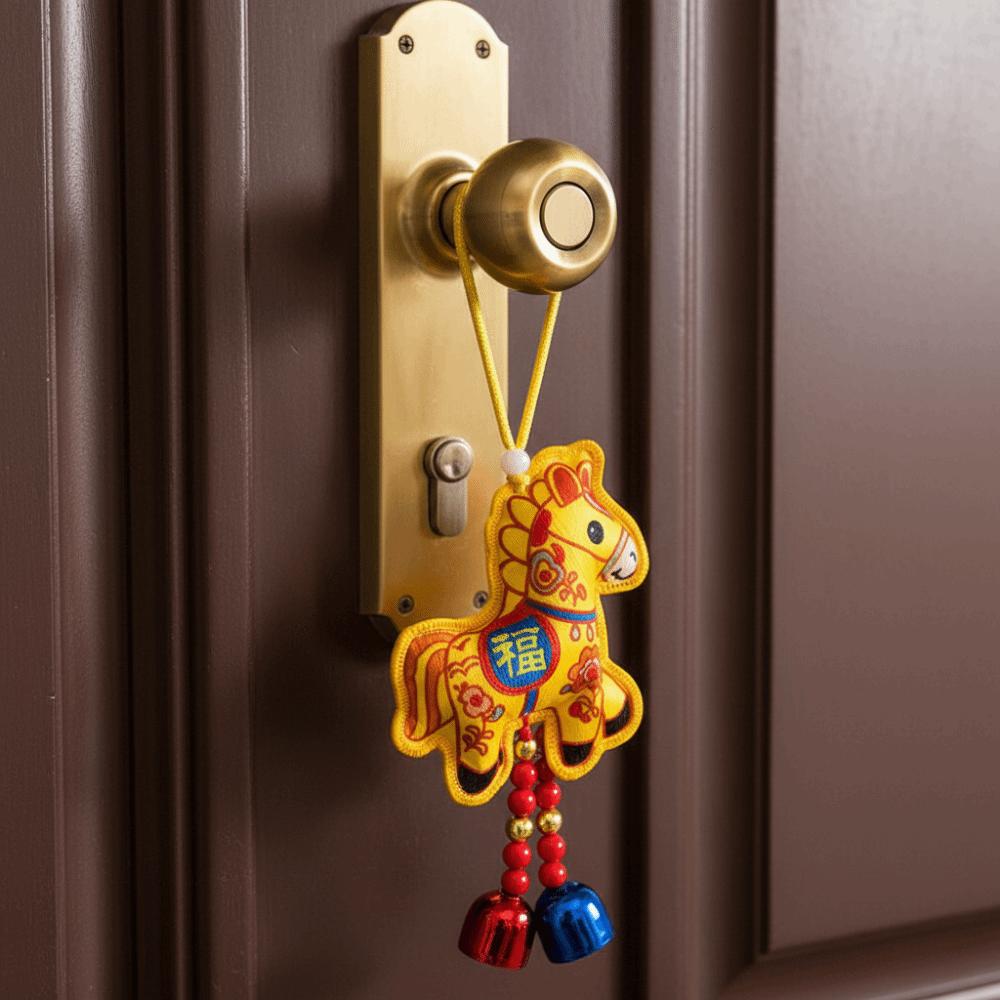 Embroidery Zodiac Mascot Pendant Blessing Car Hanging Pendant Horse Incense Bag Spring Festival