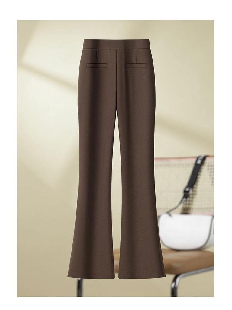 Women's High-Waisted Micro Flare Pants - 2026 Petite Slimming Spring & Autumn Versatile Suit Style