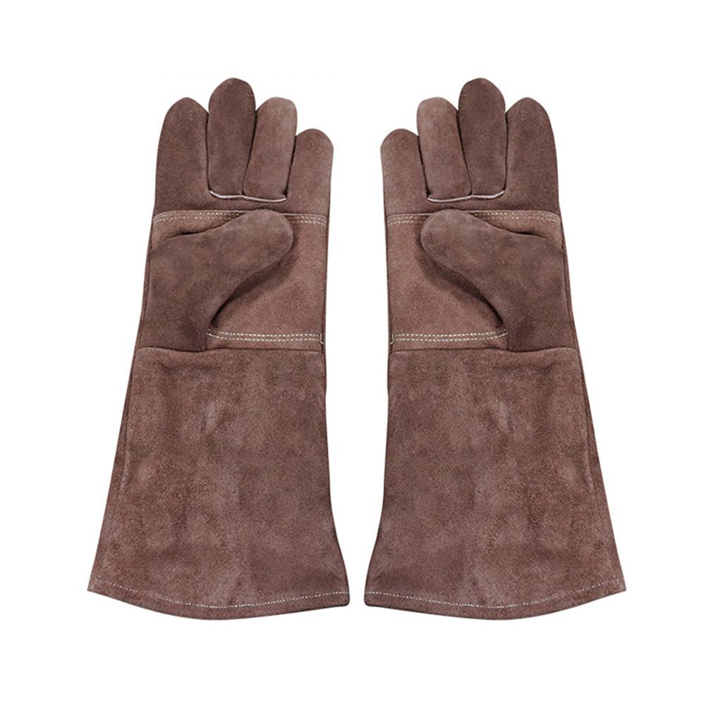 Extended Welding Gloves with High Temperature Isolation Flame Retardant Material Wear Resistant for Long Term Use