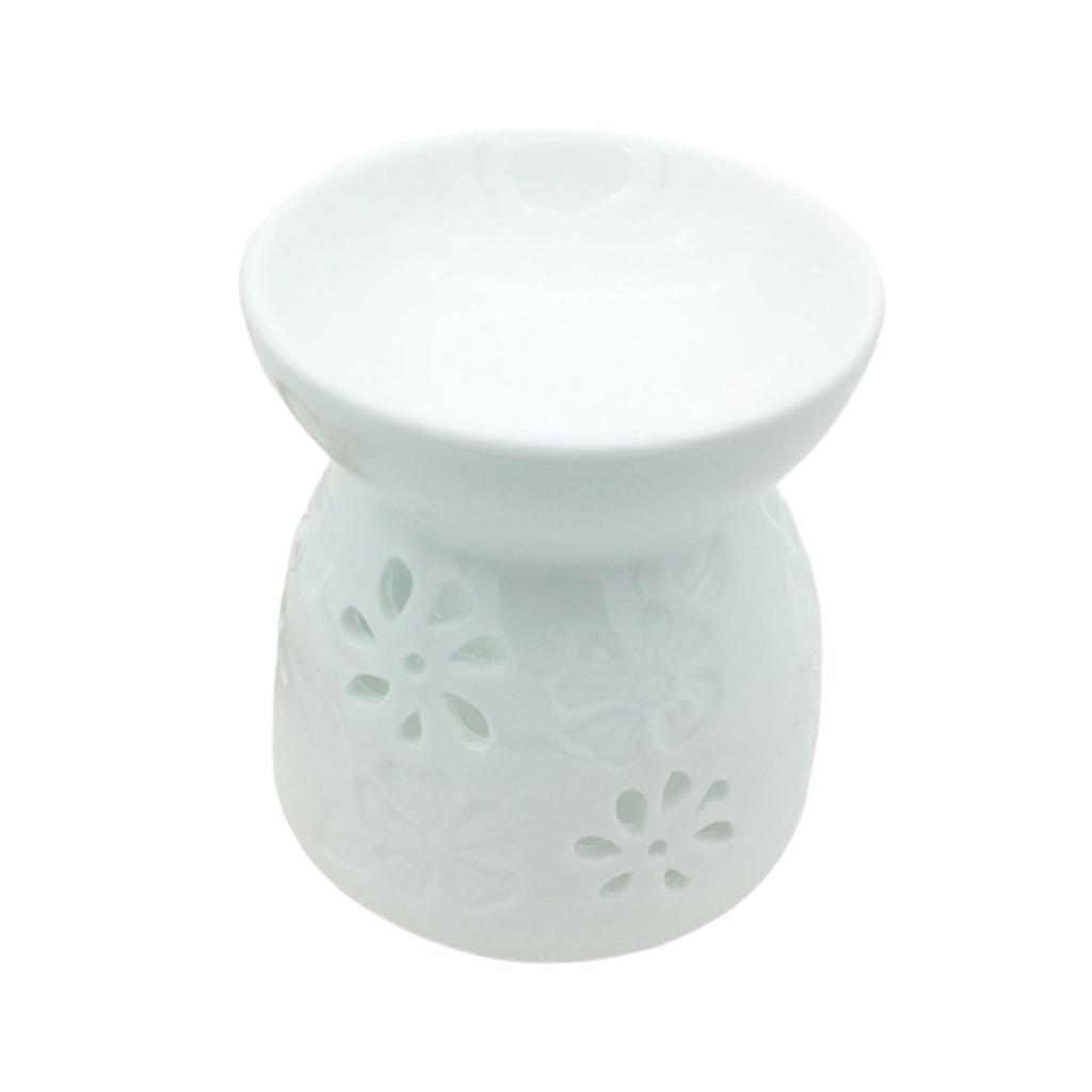 Elegant Essential Oil Burner Ceramic Incense Burner Candle Holder for Bedroom Living Room or Bathroom Ambiances