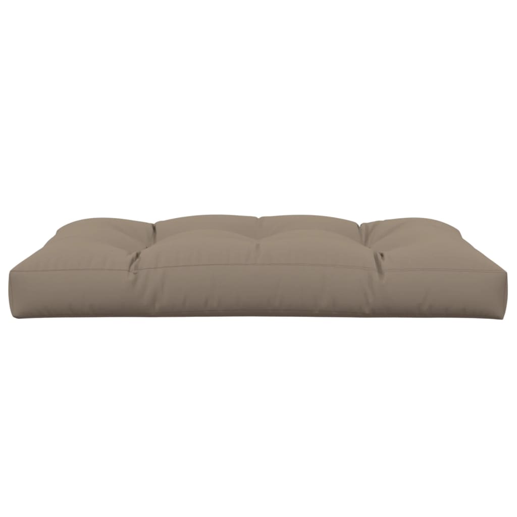 Pallet Cushion Taupe 120 x 80 x 12 cm Fabric