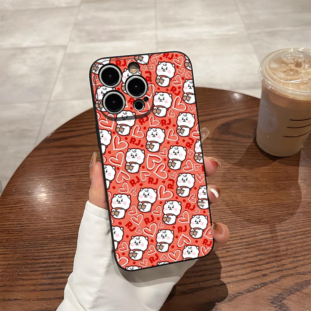 

Cartoon B-Bt21S Phone Case For 17 Pro Max Iphone 14 16 Pro Max 12 15 Plus 13 Pro 11 Xr X Xs Back Cover iPhone12 Pro