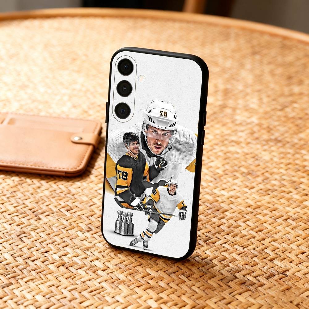

H-Hockey Player S-Sidney Crosby Phone Case For Samsung A73,A21s,A22,A31,A32,A52,A53,A71,A80,Soft Black Shell Samsung a52