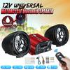 Pair Universal 12V Motorcycle Audio Bluetooth Remote Control Speaker Sound