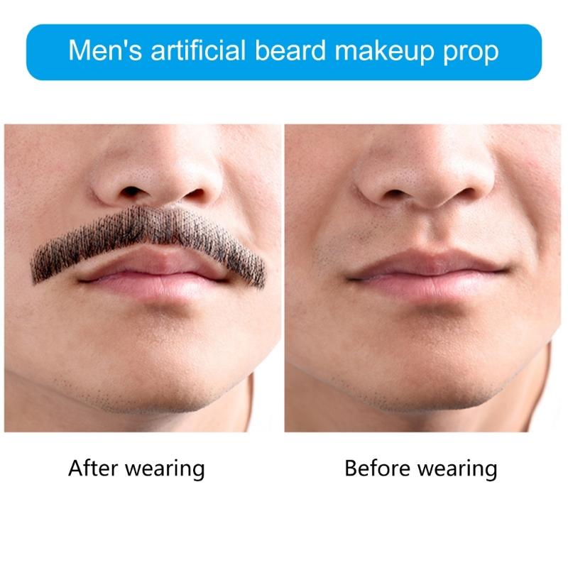 Falsche Bärte Realistischer Kostüm Bart Künstlicher Bart Falscher Schnurrbart Halloween Cosplay Bart
