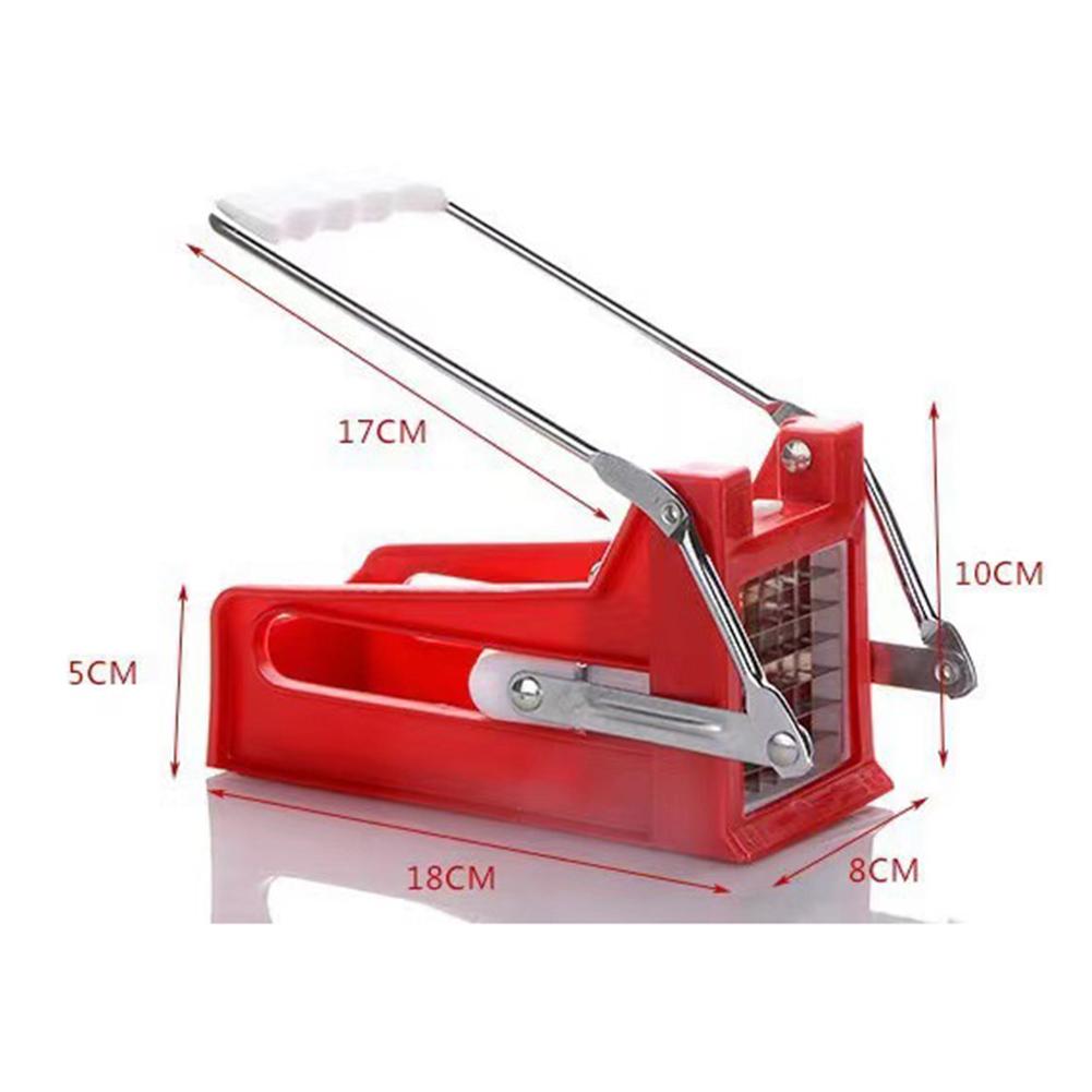 

Culinary Use 18*10*8cm Potato Cutter Efficient Vegetable Slicer Chopper Device Hand Push Cutter Easy To Clean Parts