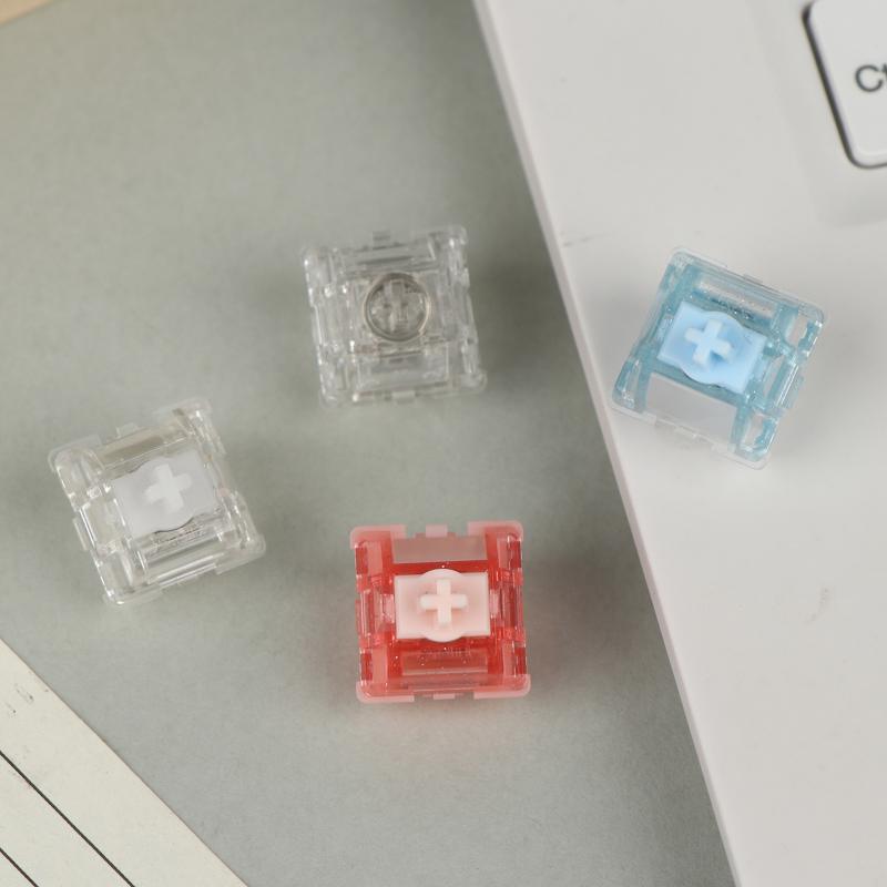 Ur Ice Magnetic Ultra Switch Linear For Magnetic Mechanical Keyboard 22Mm Spring 35Gf 700Gs Rgb Transparent Switch Factory Lubed
