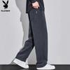 PLAYBOY Men's Wool Blend Casual Straight Leg Pants