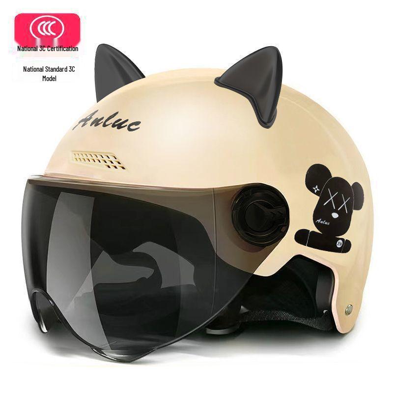 Certified All-Season Electric Motorcycle Helmet for Men and Women, Ideal for Summer Riding, Free Shipping Included