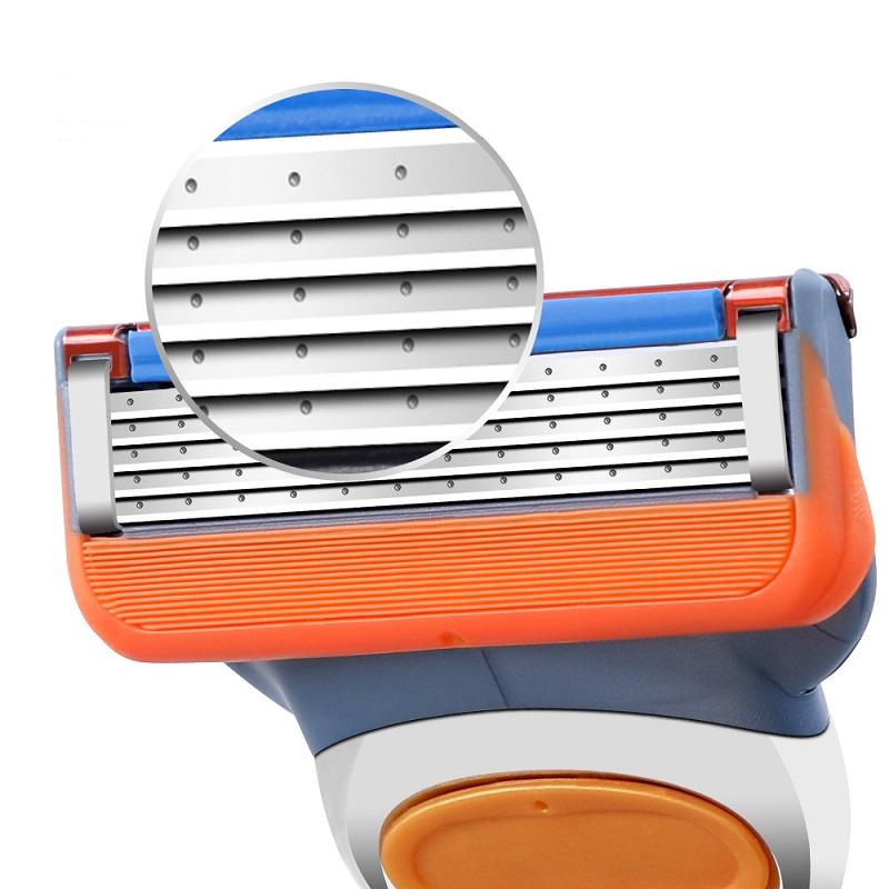 4Pcs/lot Razor Blades 5 Layer Blades Shaving for Gilettee Fusion Power Shaver Blades For Gillette
