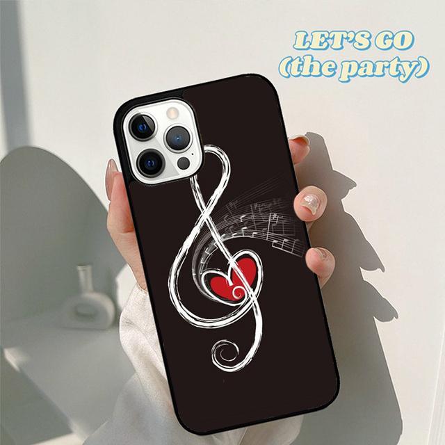 Musical Notes Classical Music Art Phone Case Cover for iPhone 17 Air 16 16e 15 12 11 13 14 Pro Max Apple Plus Coque