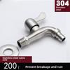304 Stainless Steel Wall-Mounted Quick-Open Washing Machine Faucet